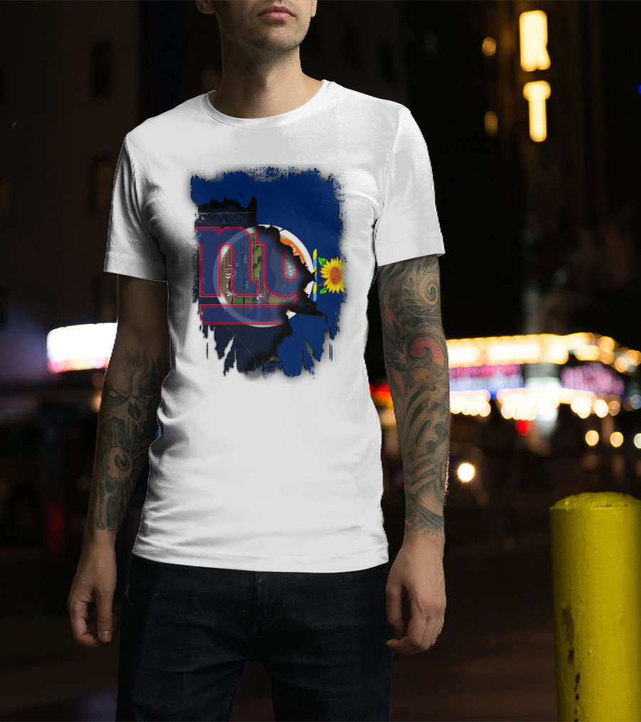 Kansas Sunflower And Giants Collaboration T-Shirt