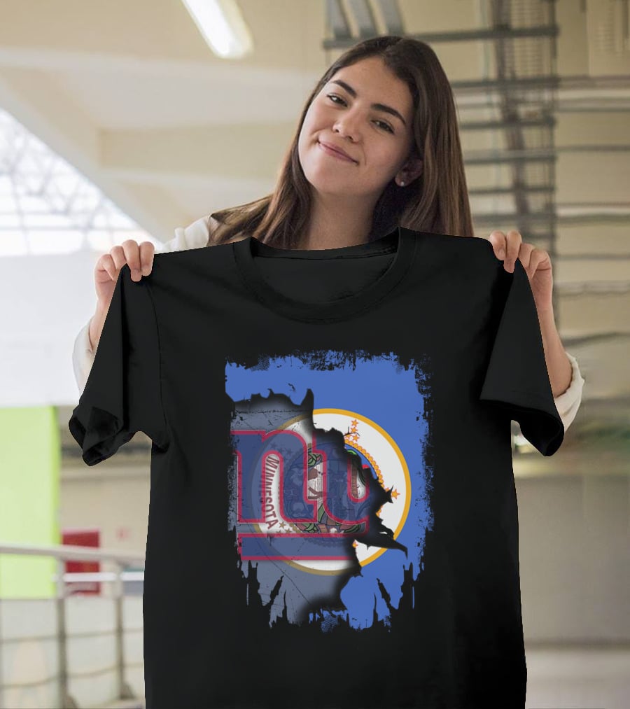 Together Minnesota New York Giants Collaboration T-Shirt