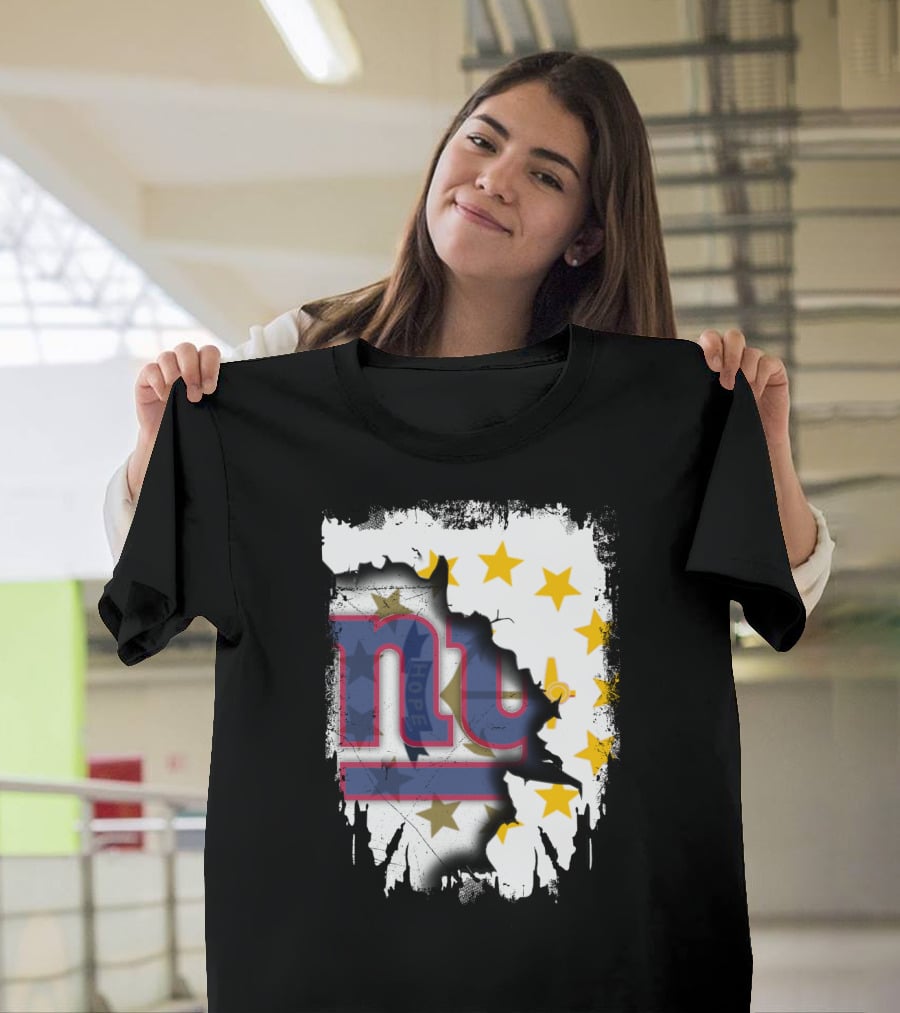 Rhode Island And New York Giants Unity T-Shirt