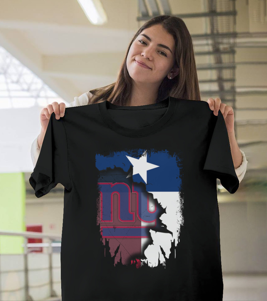 Together Texas Star With New York Giants T-Shirt