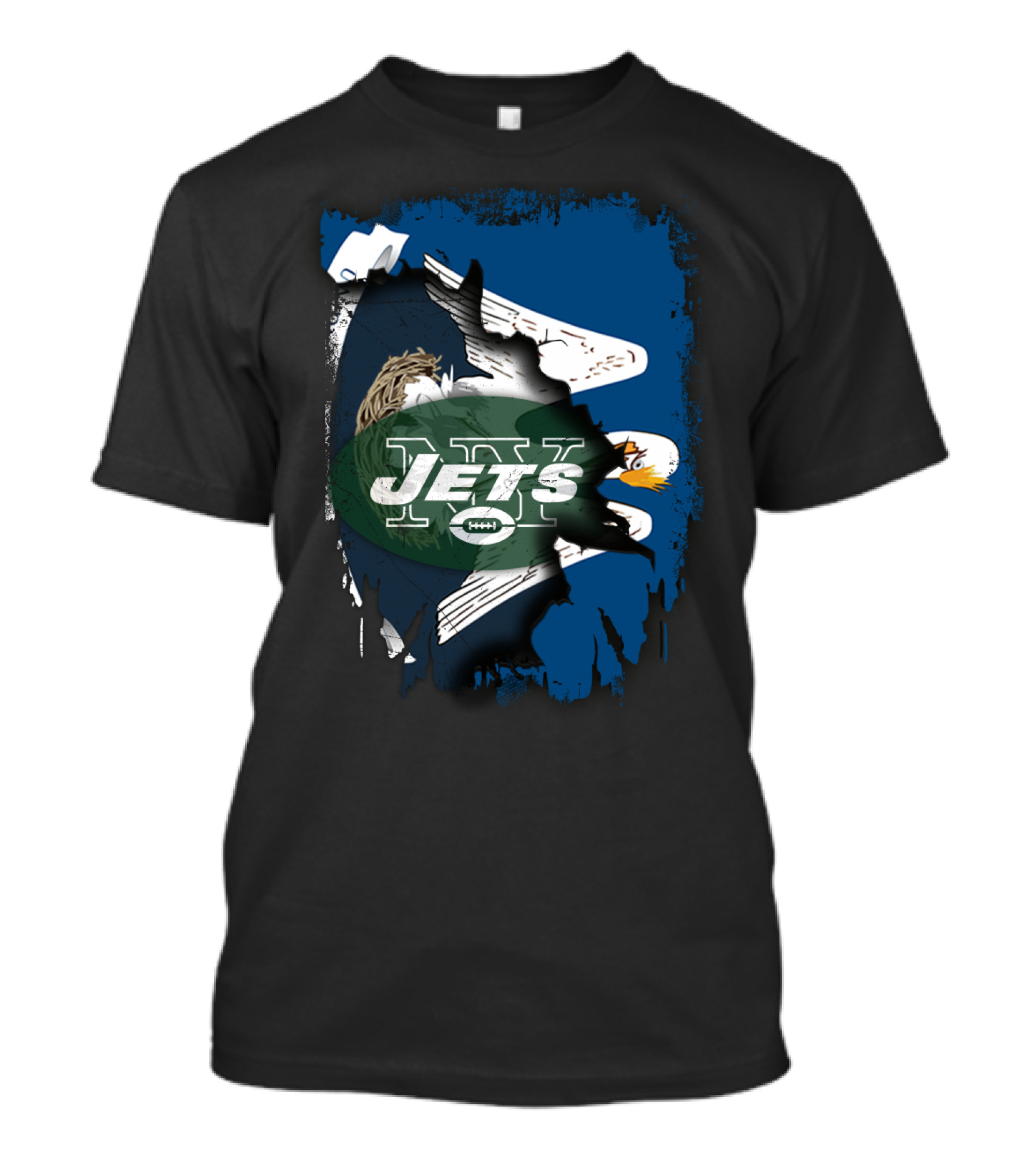 New York Jets Eagle Together Louisiana Fan T-Shirt
