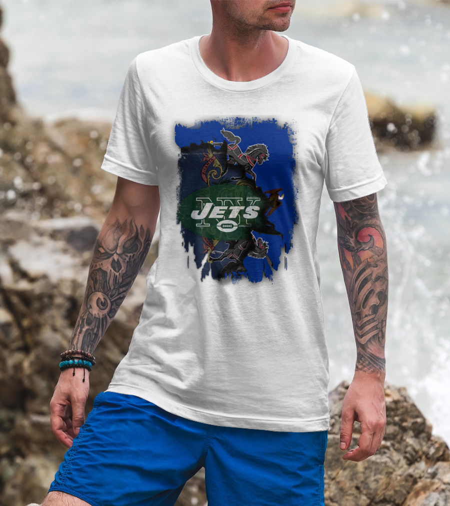 Jets Together Pennsylvania Crest Lions T-Shirt