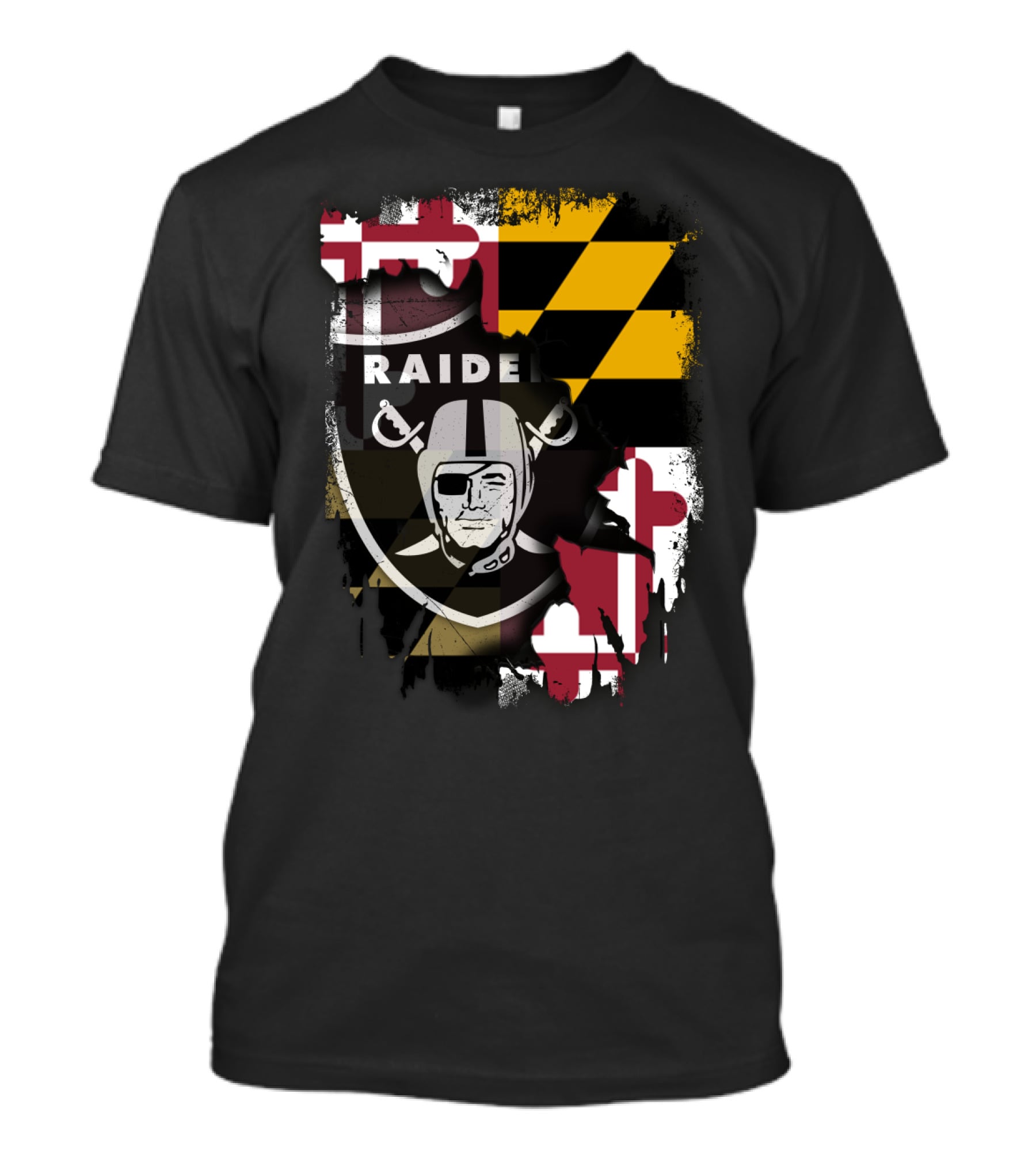 Maryland Flag Raiders Helmet T-Shirt