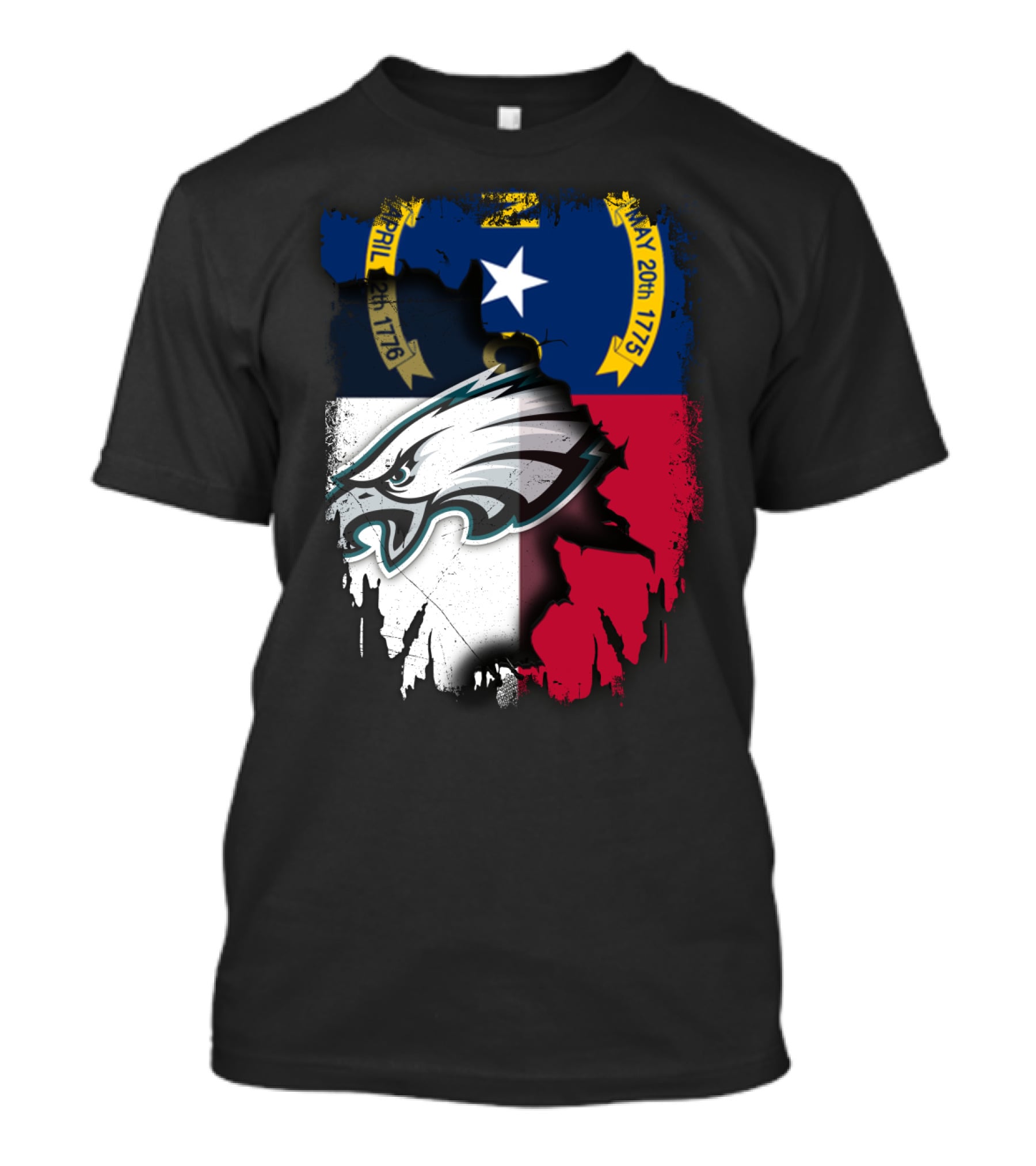 Together North Carolina Eagles Flag Fusion T-Shirt