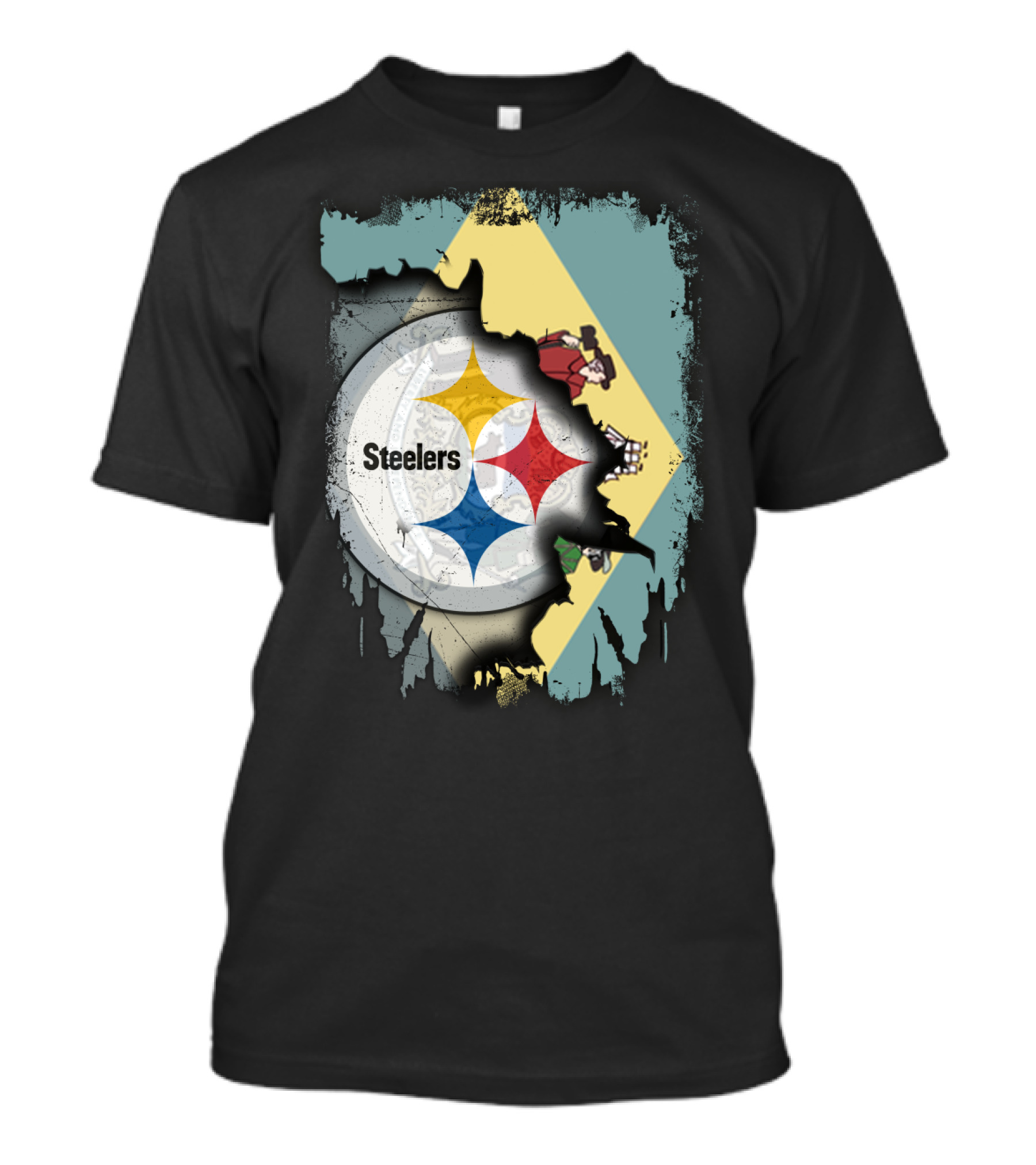 Delaware Flag Steel Logo Fusion Steelers Together T-Shirt