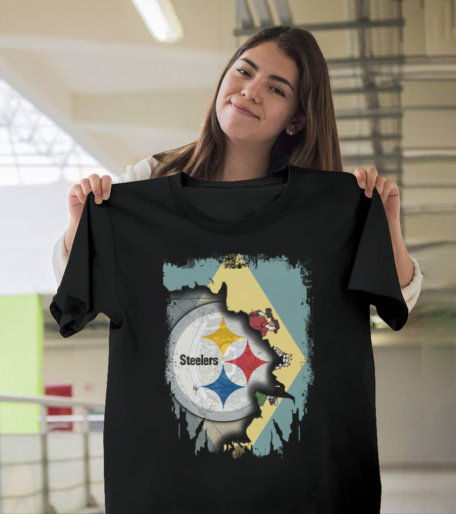 Delaware Flag Steel Logo Fusion Steelers Together T-Shirt