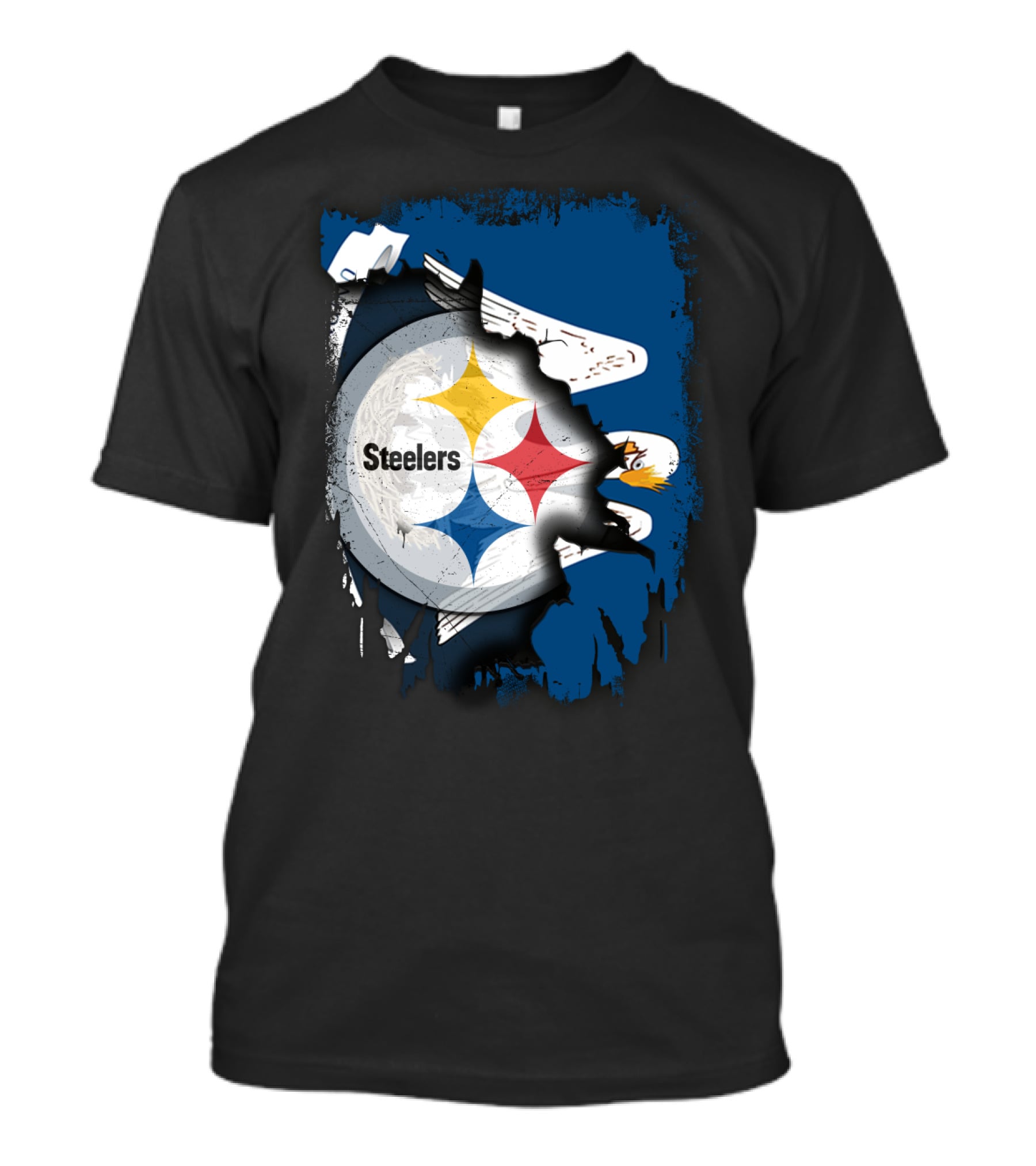 Steelers With Louisiana Spirit Eagles T-Shirt