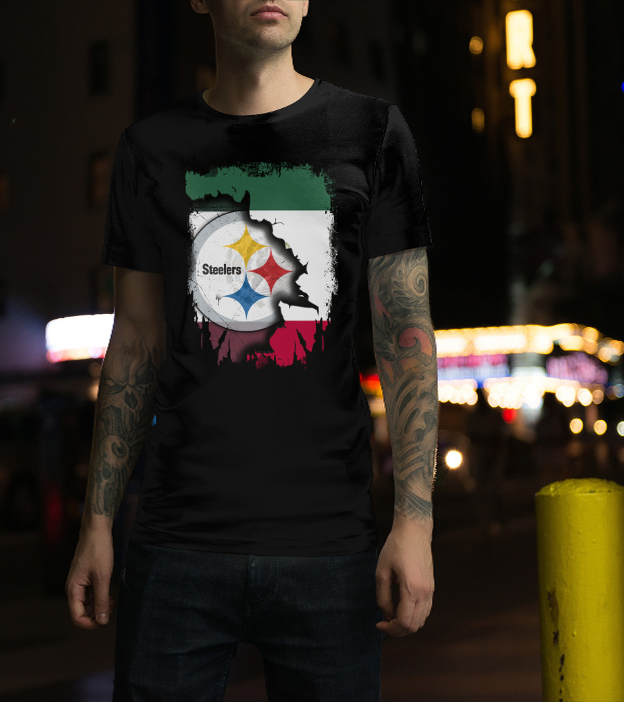 Steelers Mexico Flag Collaboration T-Shirt