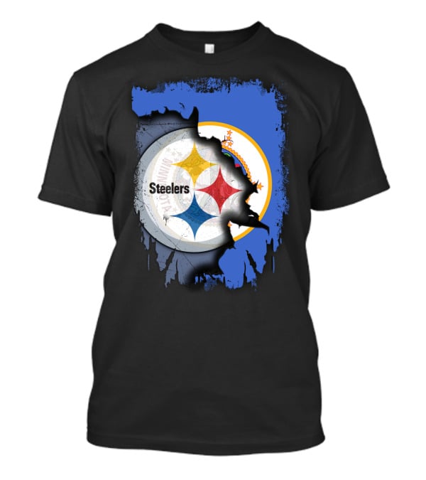 Steelers And Minnesota United Iconic Symbol Fusion T-Shirt