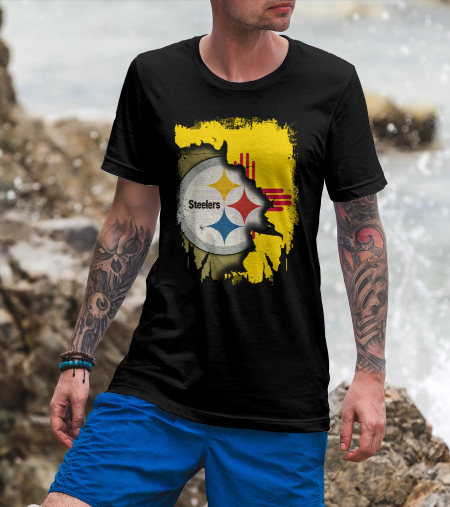 Steelers New Mexico Zia Symbol Fusion T-Shirt