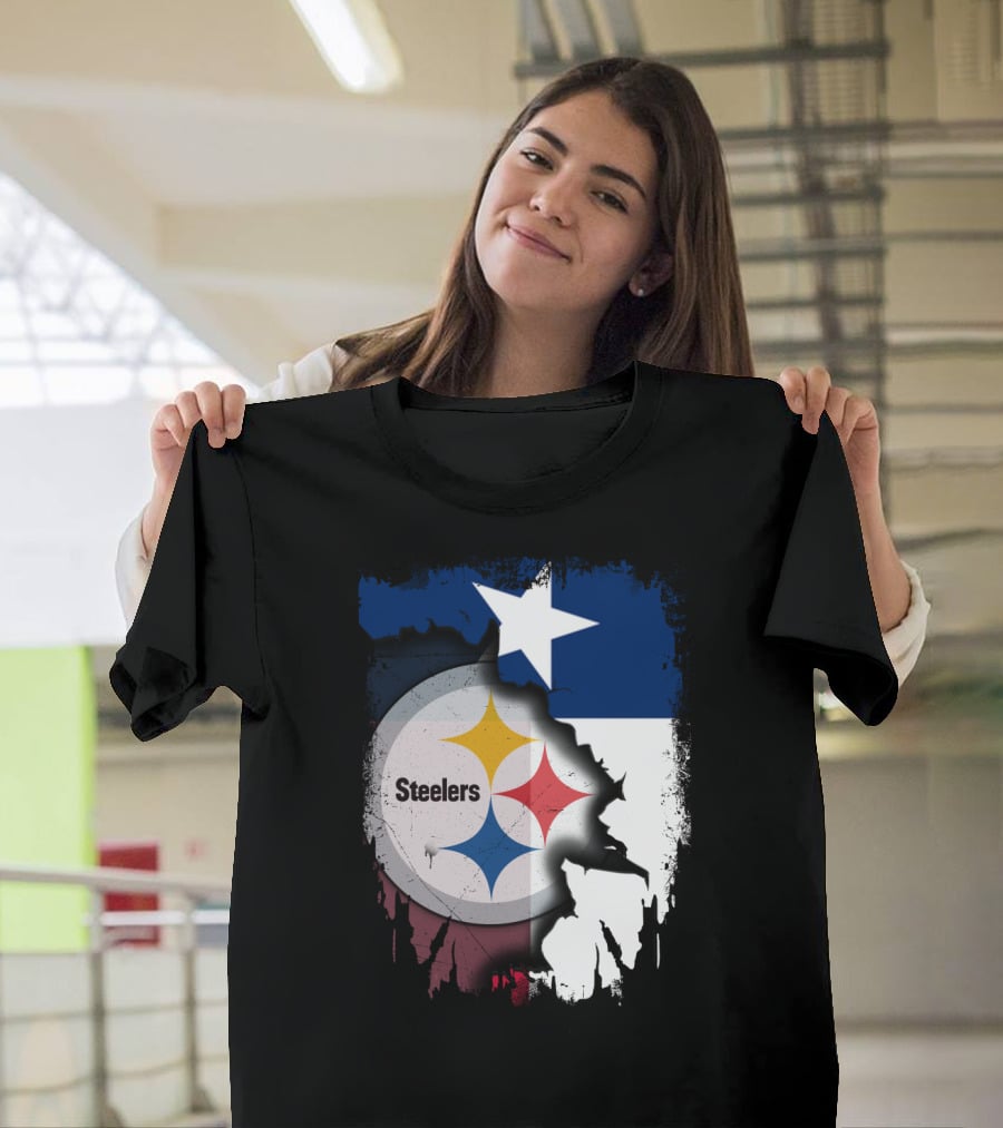 Steelers Texas Flag Fusion T-Shirt