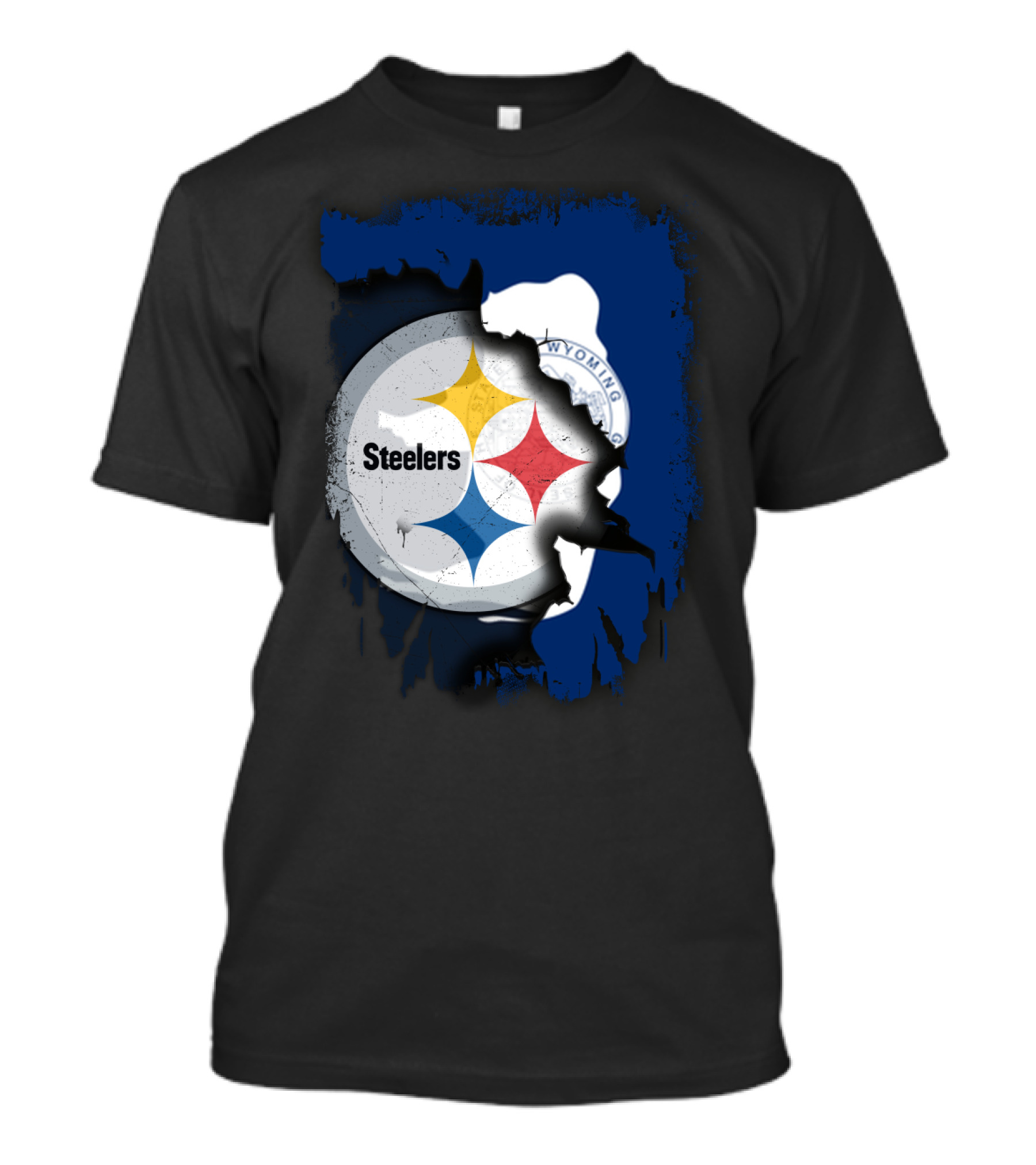 Steelers And Wyoming Union T-Shirt