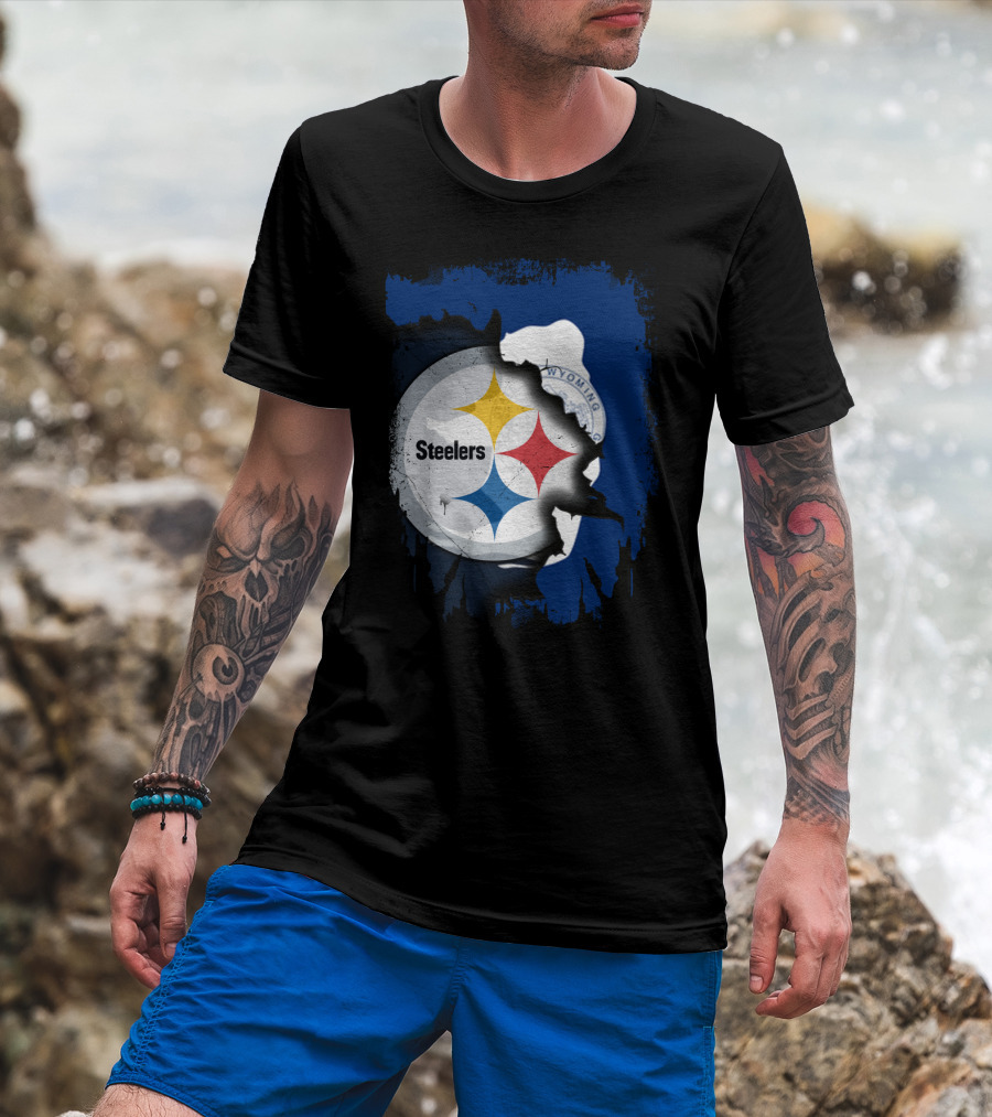 Steelers And Wyoming Union T-Shirt
