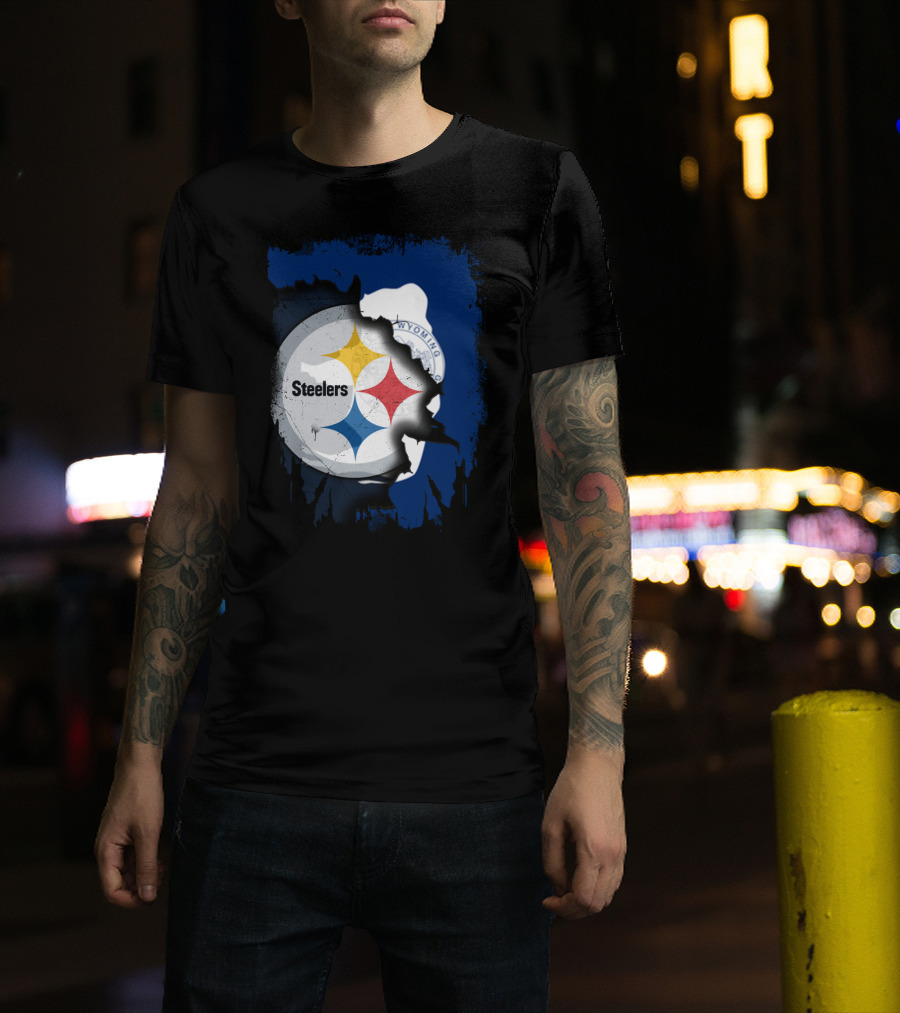Steelers And Wyoming Union T-Shirt