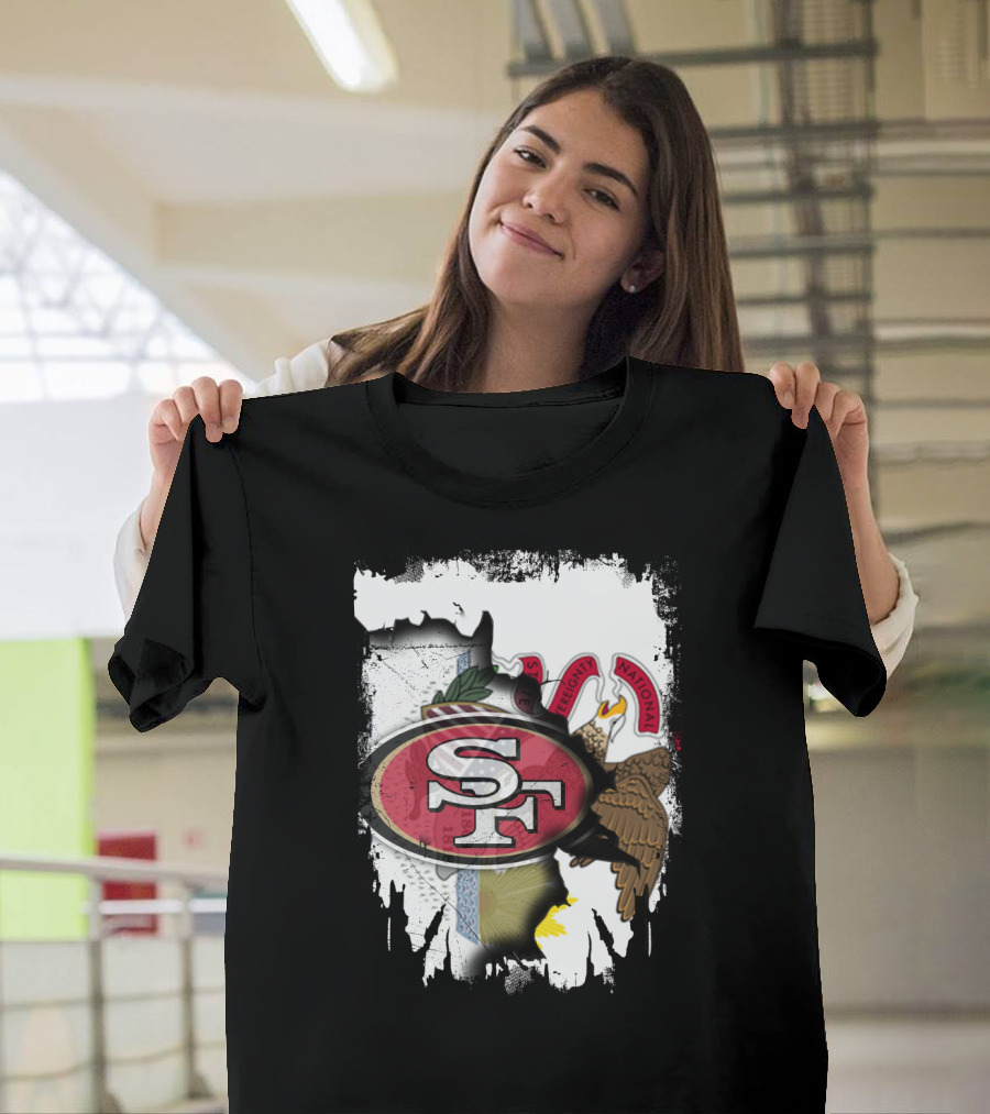 San Francisco 49ers Illinois State Pride Unity T-Shirt
