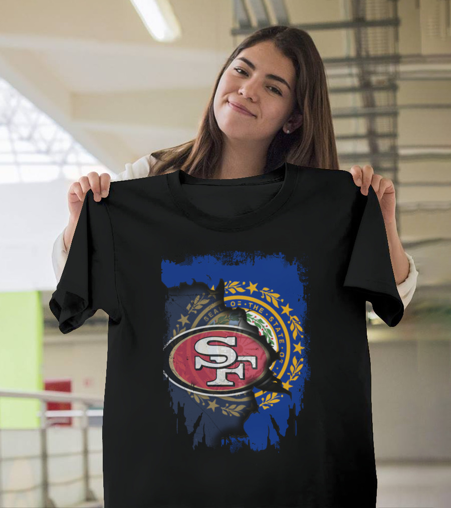 Together for New Hampshire with 49ers NFL Team Pride T-Shirt