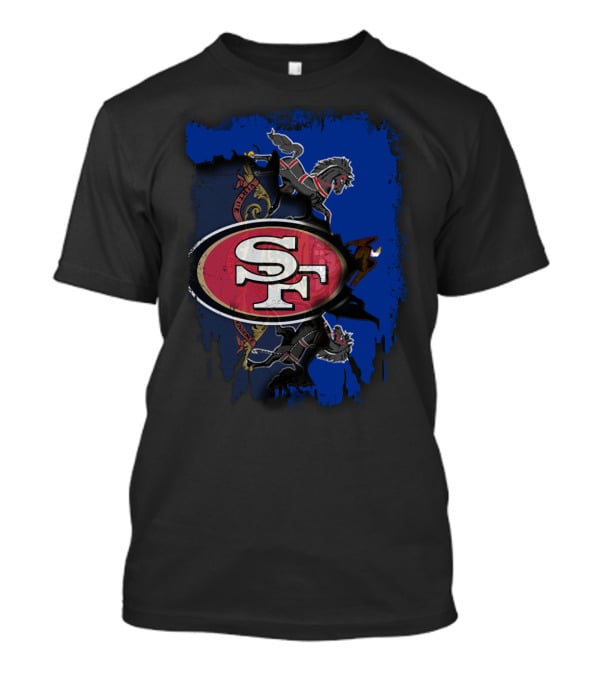 Together Pennsylvania With 49ers SF Crest And Horse Emblem T-Shirt