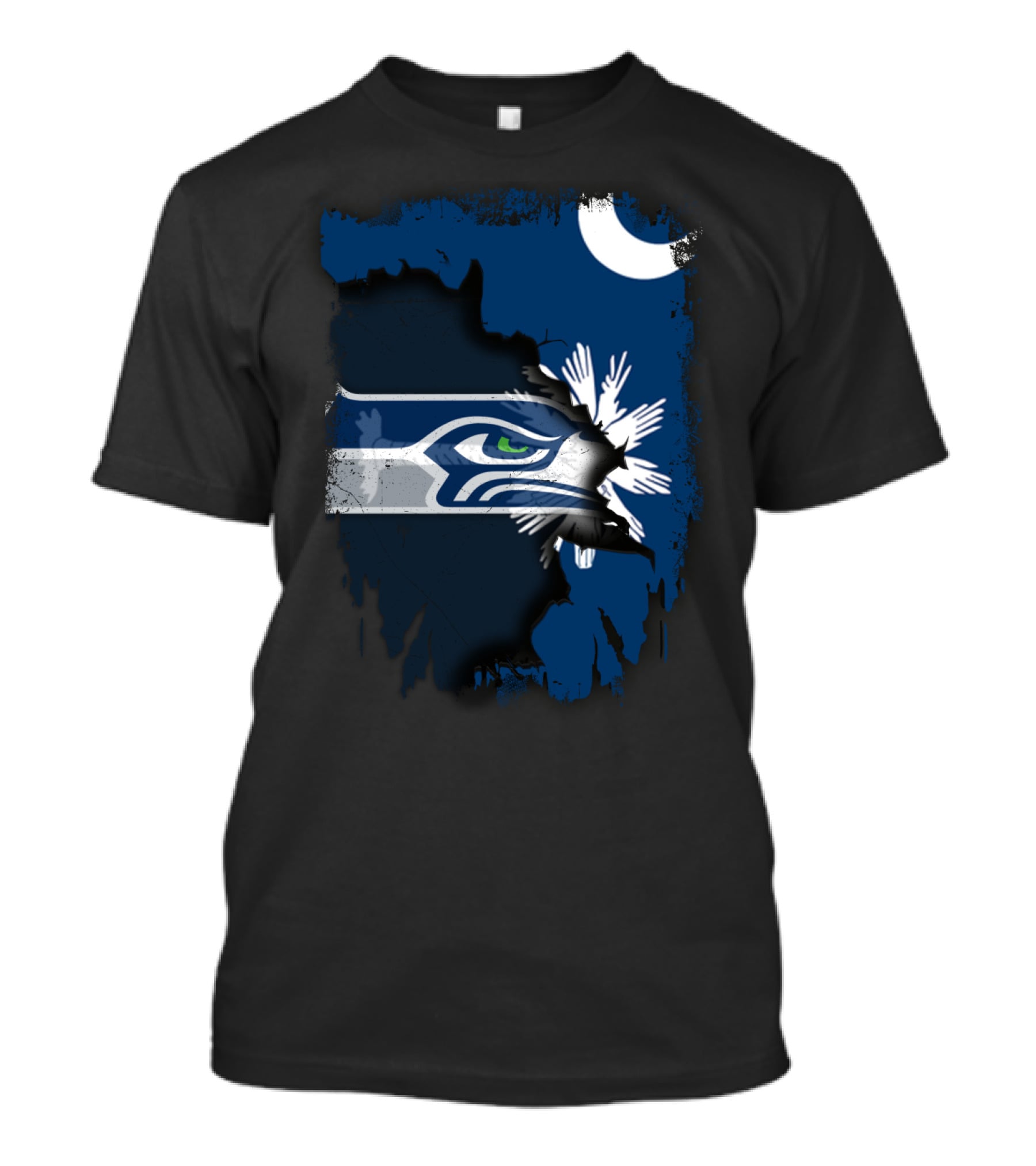 Together South Carolina Seahawks Moon Palmetto T-Shirt