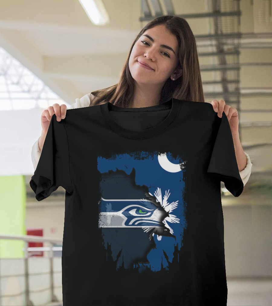 Together South Carolina Seahawks Moon Palmetto T-Shirt