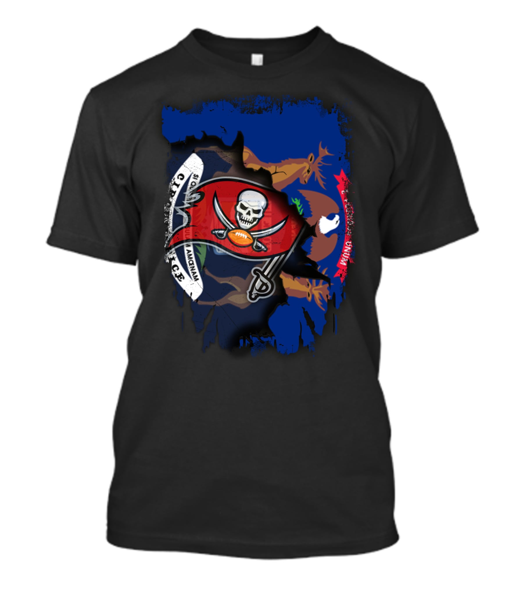 Together Michigan Buccaneers Flag Collab T-Shirt