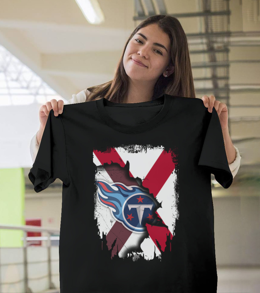Together Alabama Titans Flag Fusion T-Shirt