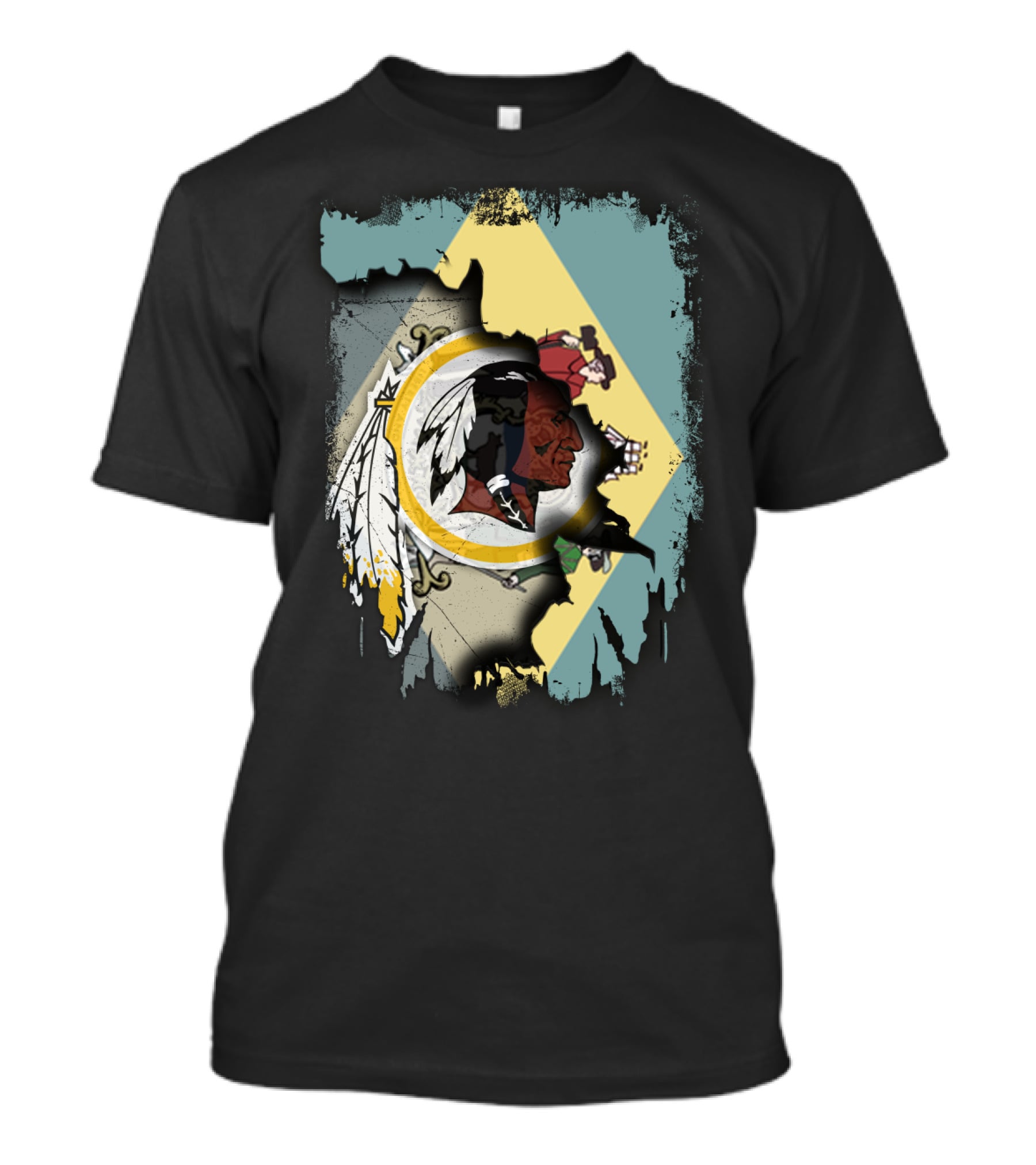 Together Delaware Flag With Redskins T-Shirt