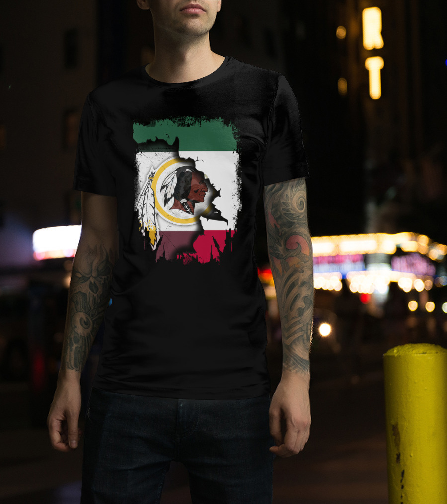 Together Mexico Redskins Flag T-Shirt