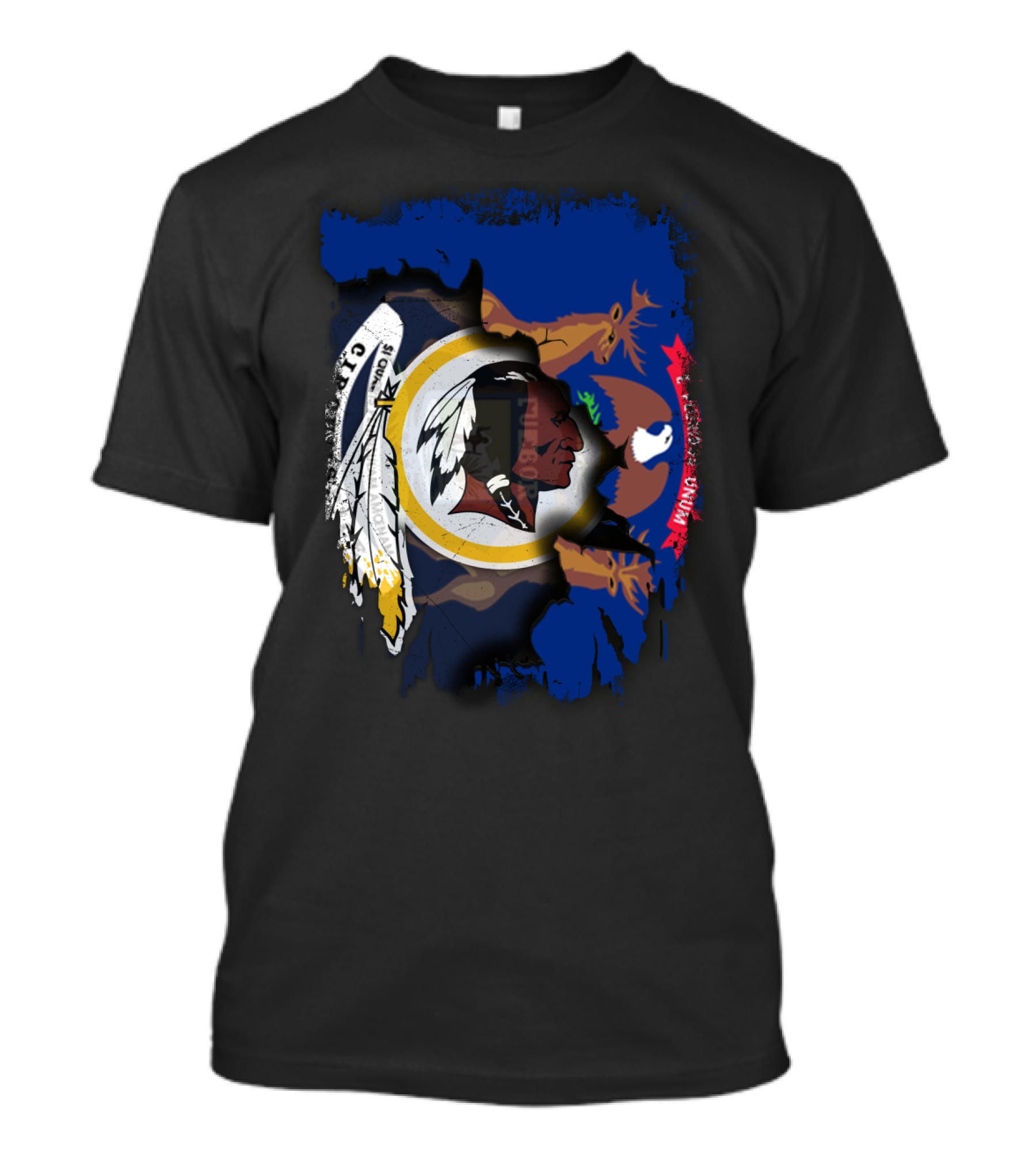 Michigan Unity With Historic Redskins Symbol T-Shirt