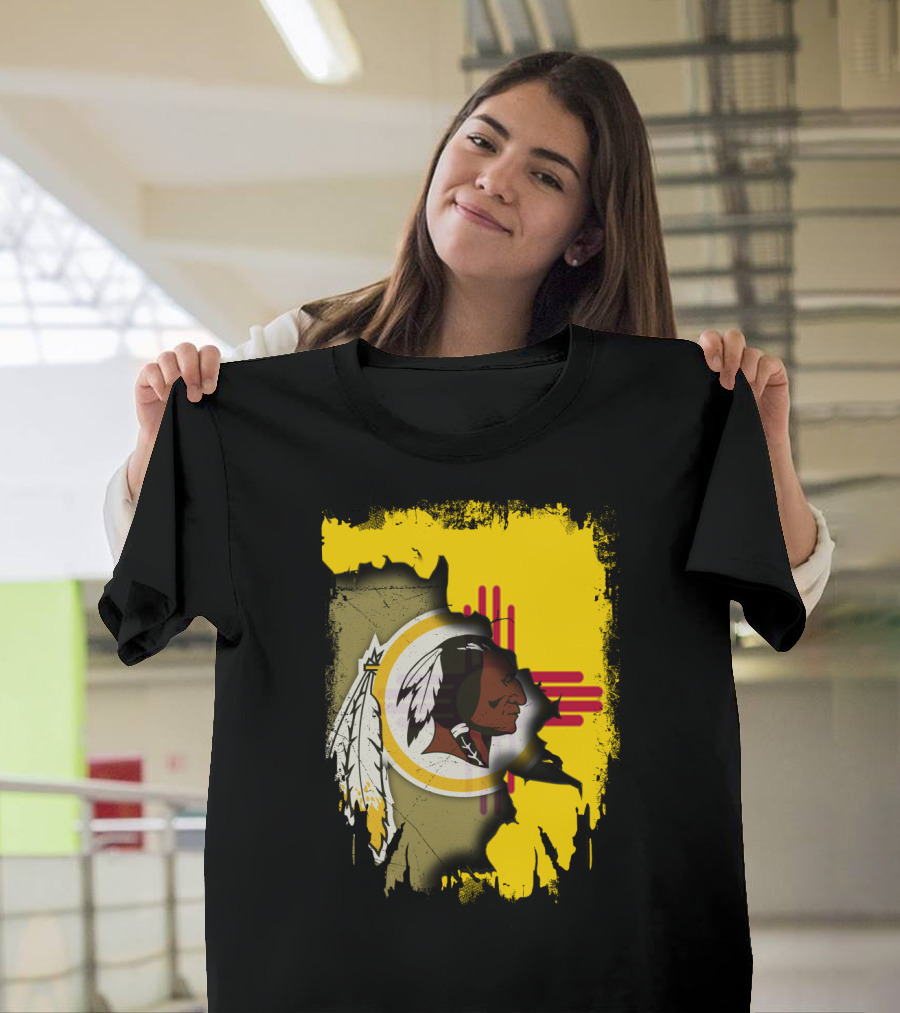 New Mexico Together Redskins Logo Zia Symbol T-Shirt