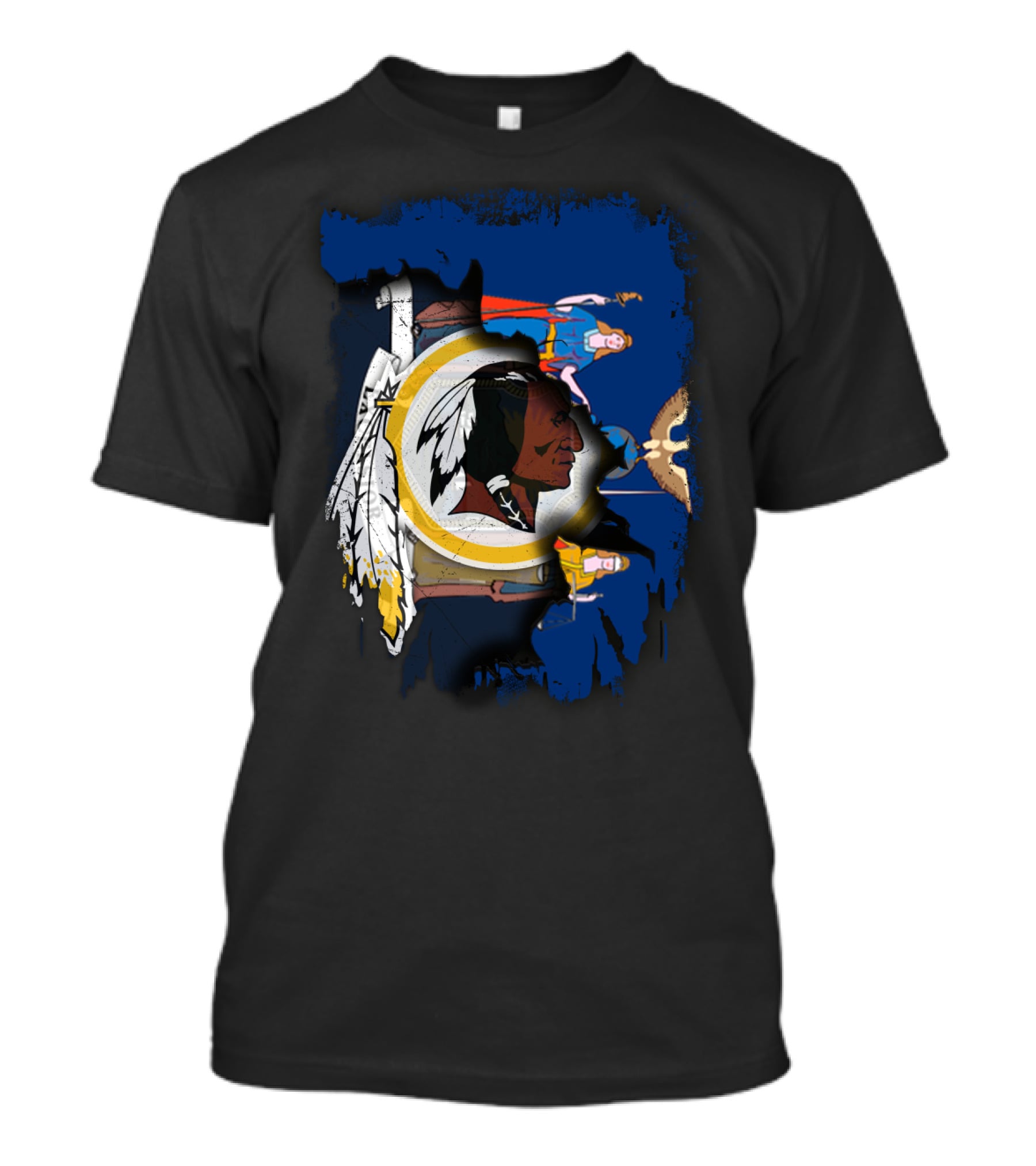 Together New York With Redskins Football And Comics Crossover T-Shirt