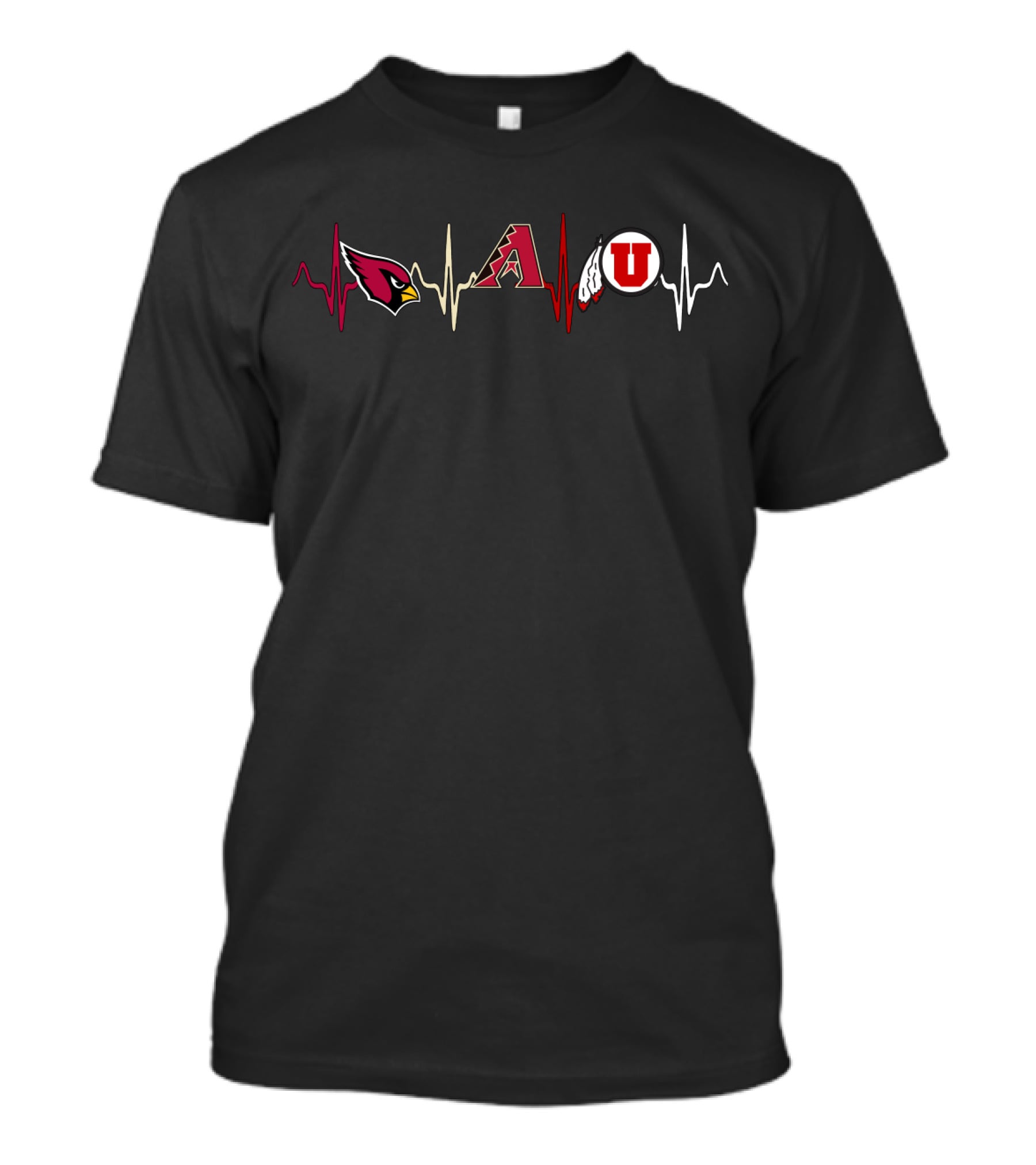 Cardinals Diamondbacks Utah Utes Love T-Shirt