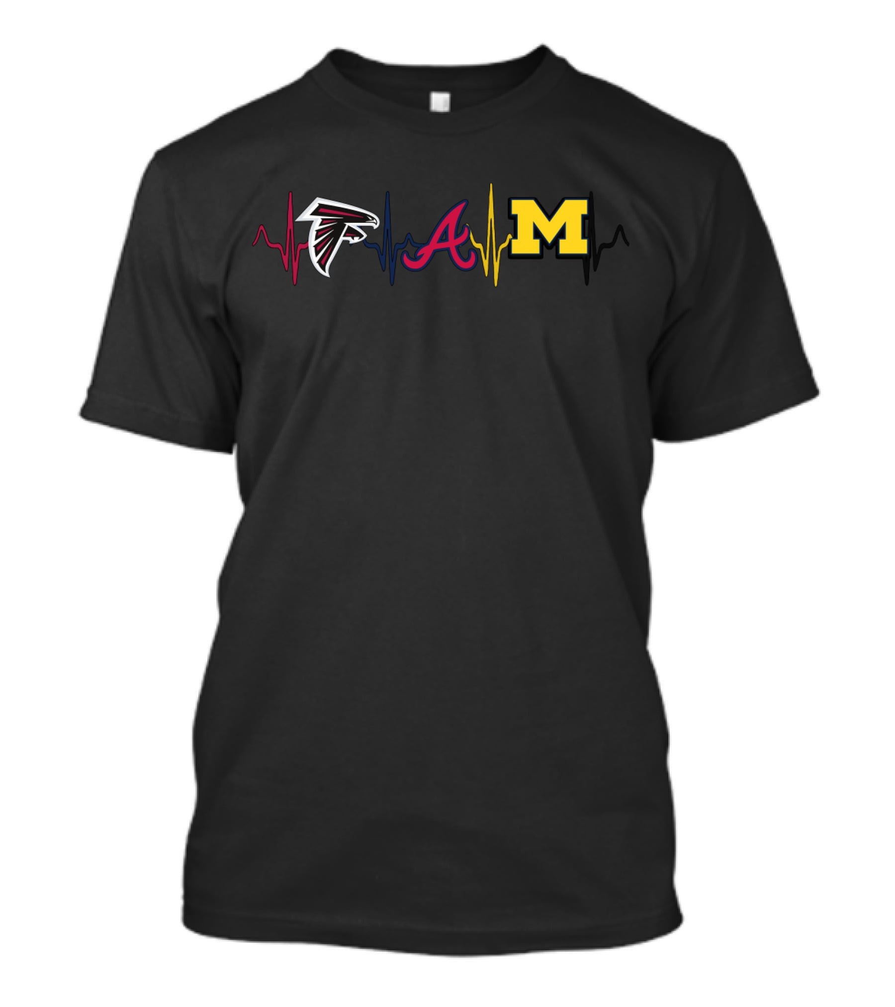 Love Falcons Braves Michigan Mw T-Shirt