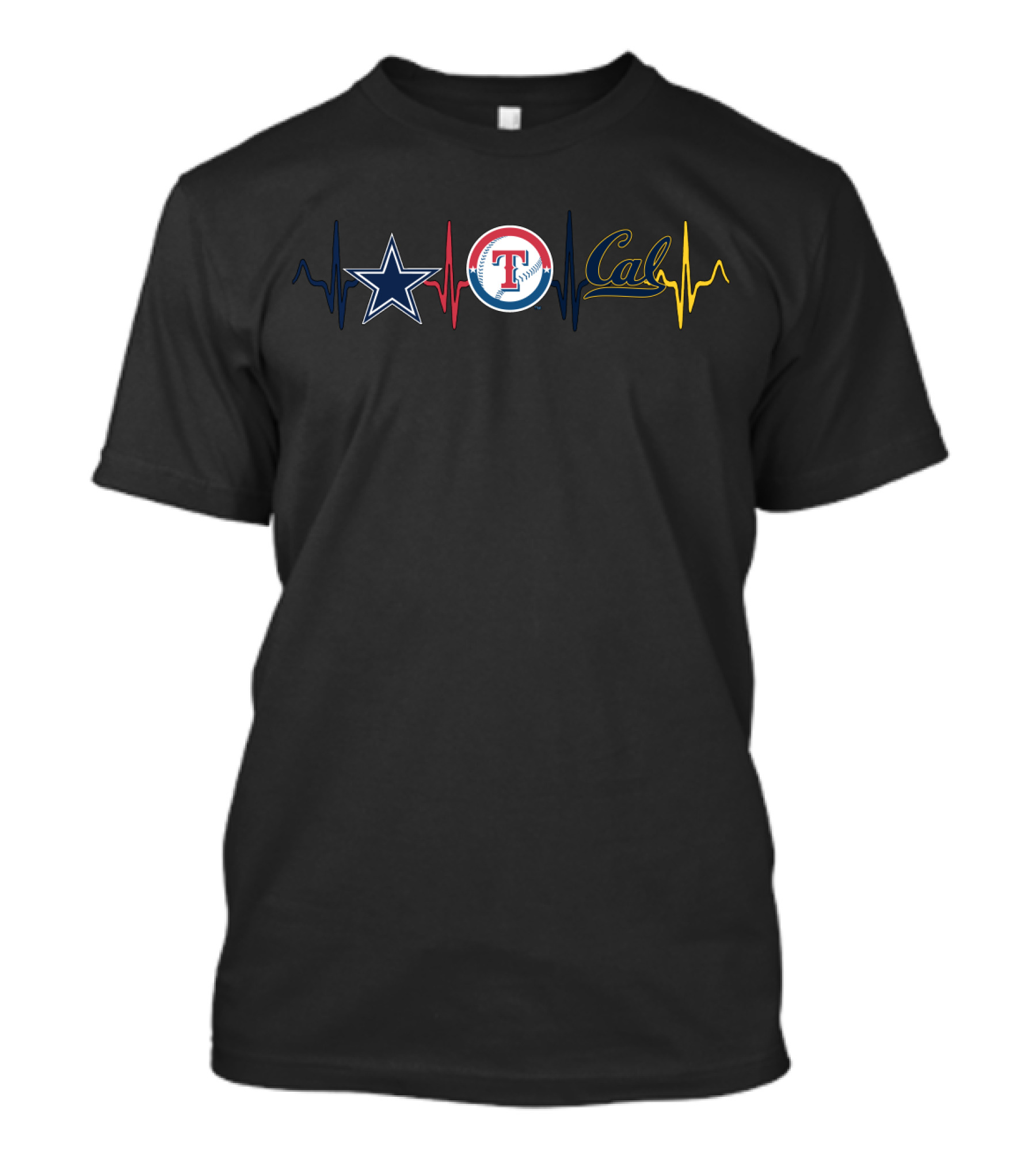 Cowboys Rangers Cal Heartbeat Cgb T-Shirt