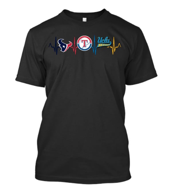 Houston Texans Texas Rangers Ucla Bruins Fan Love T-Shirt