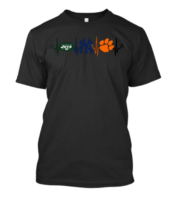 Love New York Jets Yankees Clemson Tigers T-Shirt