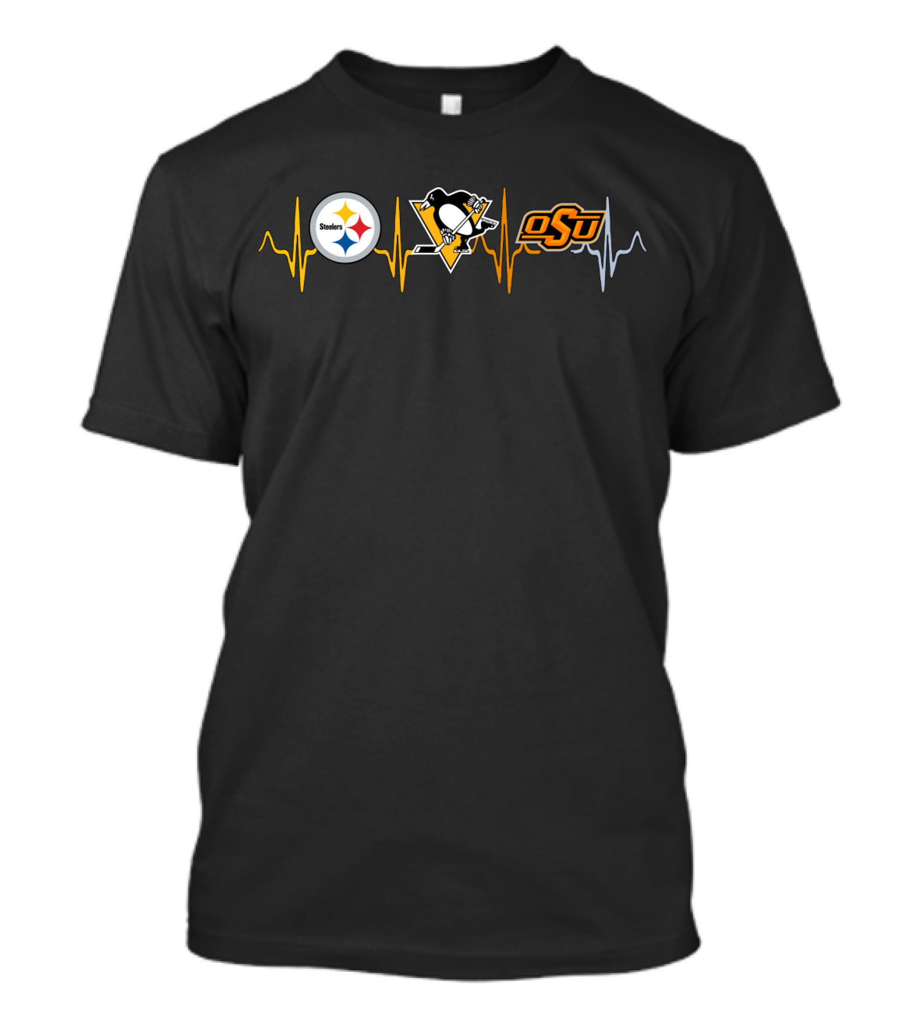 Steelers Penguins Osu Heartbeat T-Shirt