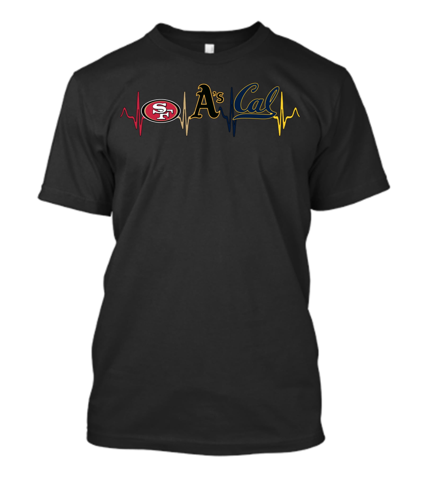 49ers A's Cal Heartbeat T-Shirt
