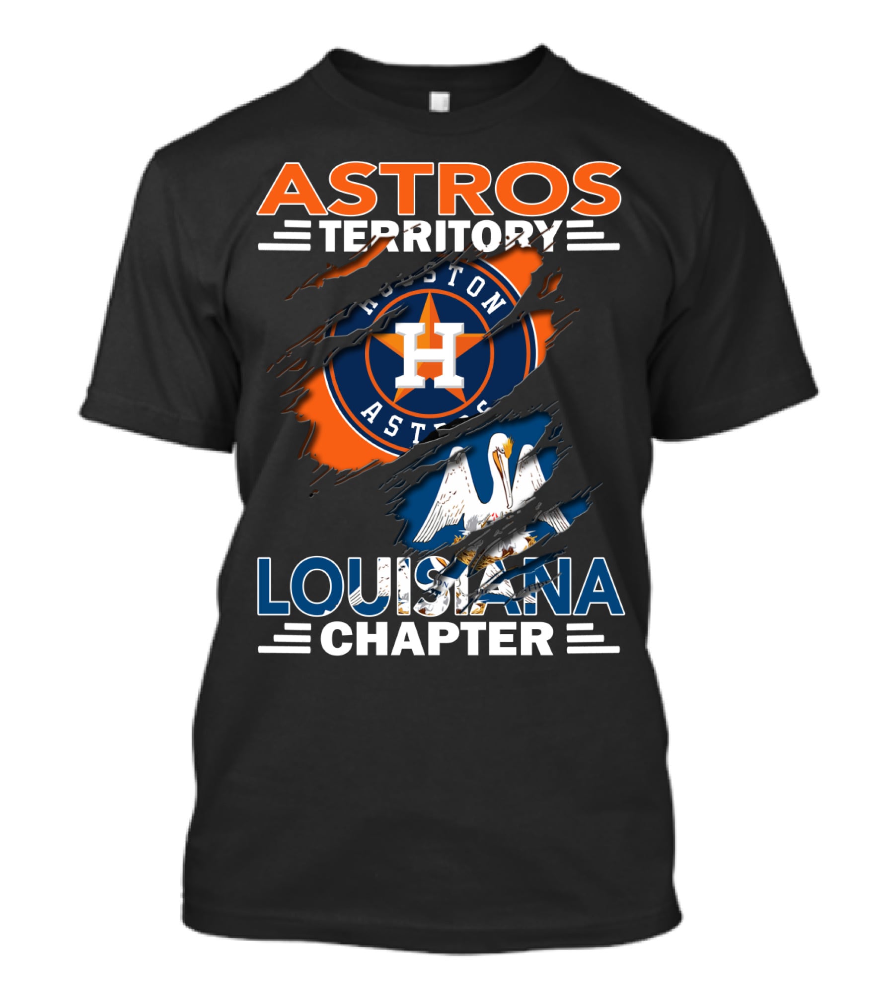 Astros Territory Houston Astros Louisiana Chapter T-Shirt