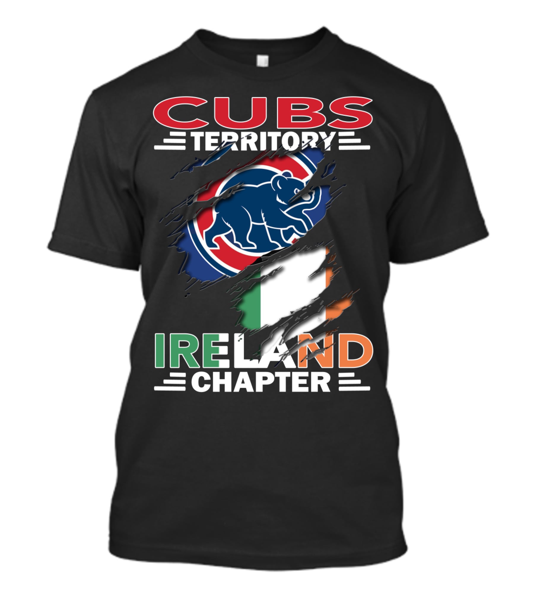 Cubs Territory Ireland Chapter Flag And Bear Emblem T-Shirt
