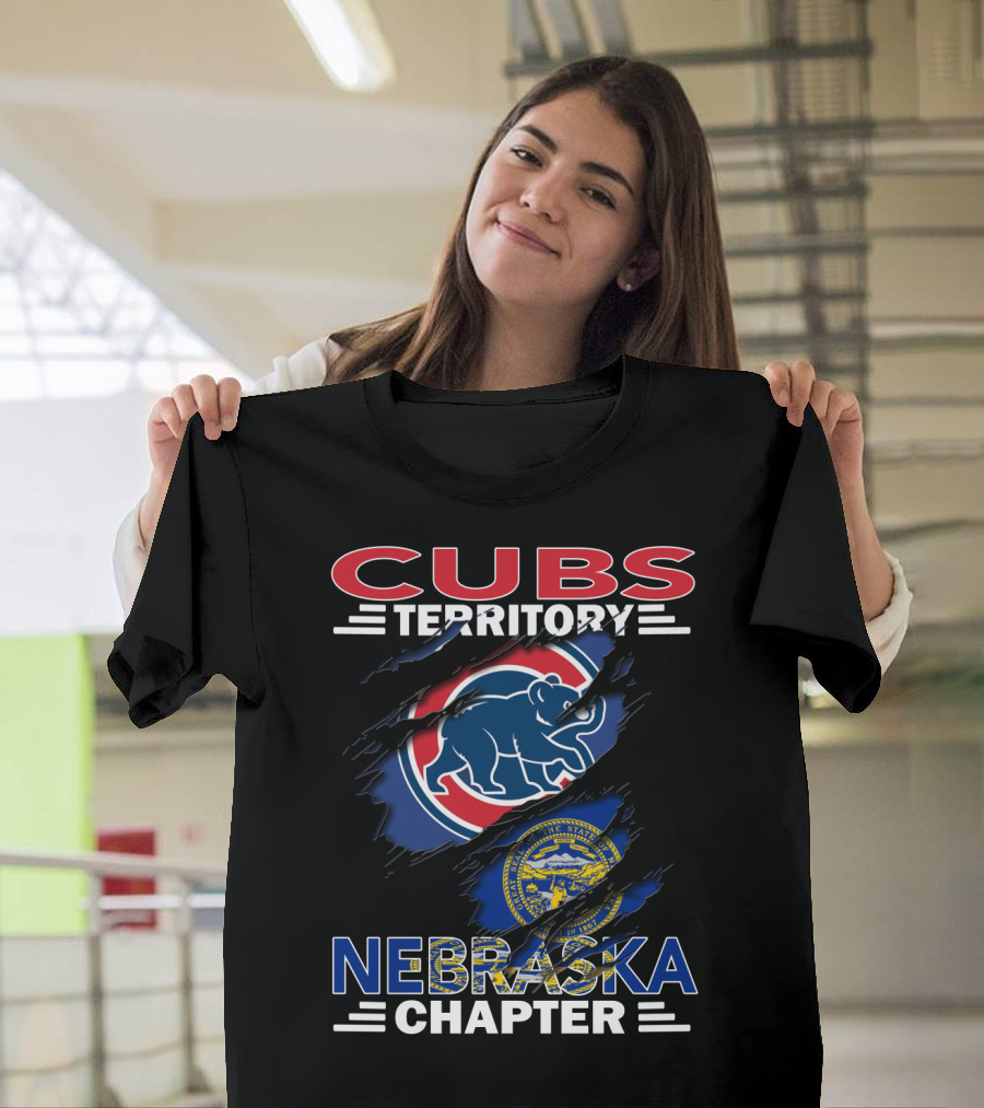 Cubs Territory Nebraska Chapter Nebraska State Seal And Chicago Cubs T-Shirt