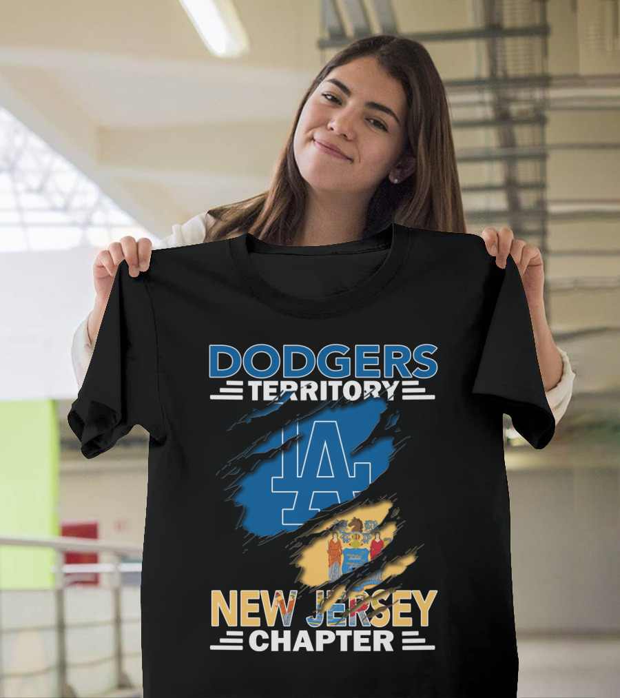 Dodgers Territory LA Logo New Jersey Chapter T-Shirt