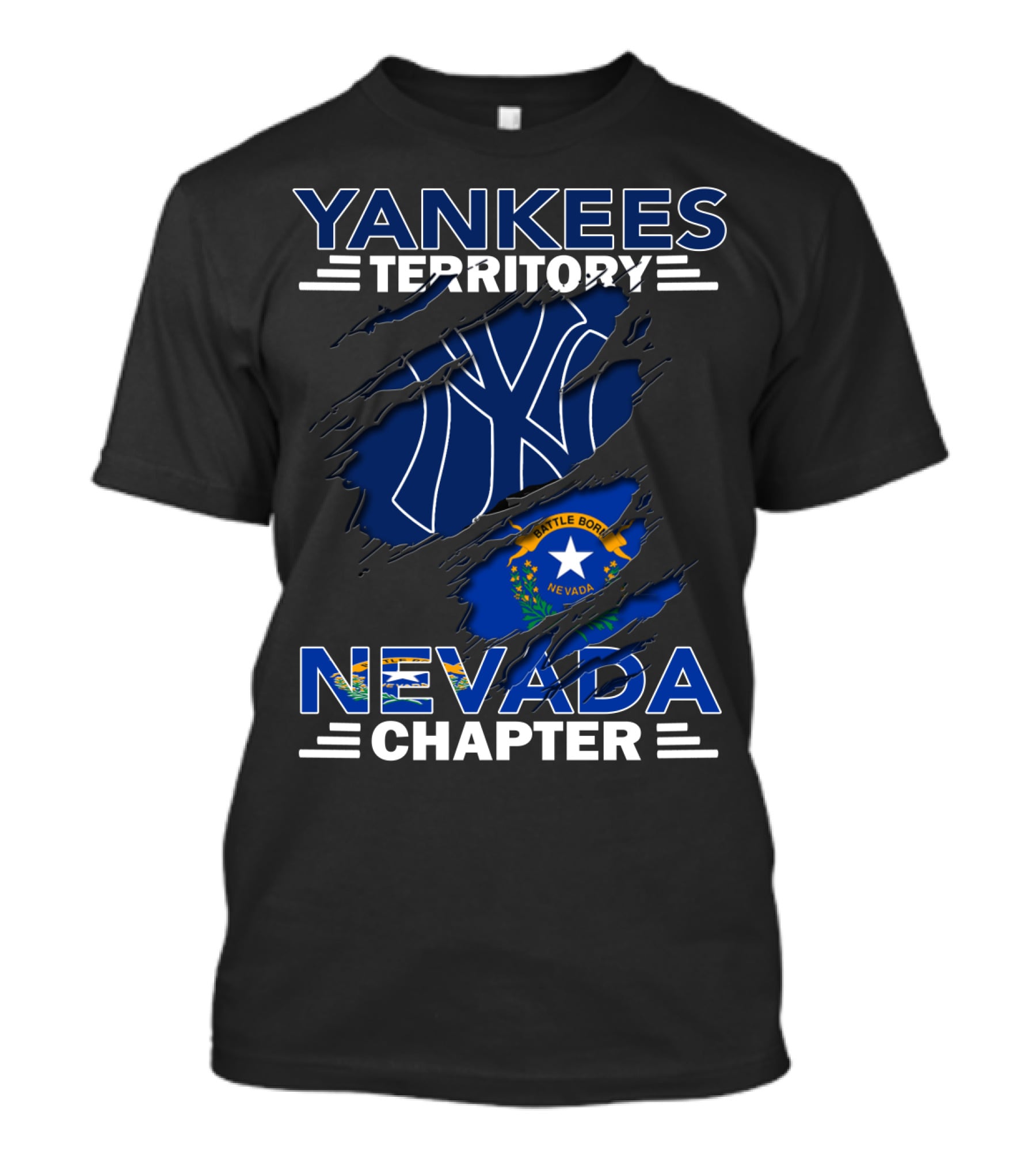 Yankees Territory Battle Born Nevada Chapter T-Shirt