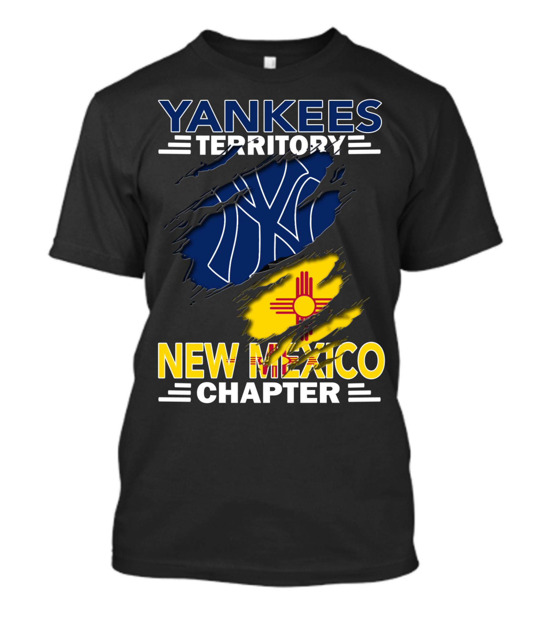 Yankees Territory New Mexico Chapter Fan Gear With New York Inspire T-Shirt