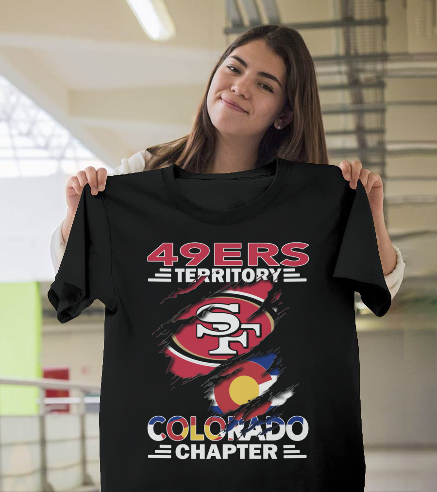 49ers Territory SF Logo Colorado Flag Chapter T-Shirt