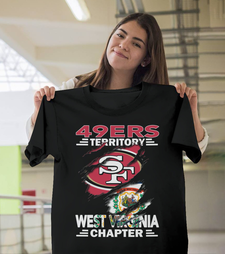 49ers Territory SF Logo West Virginia Chapter State Seal T-Shirt