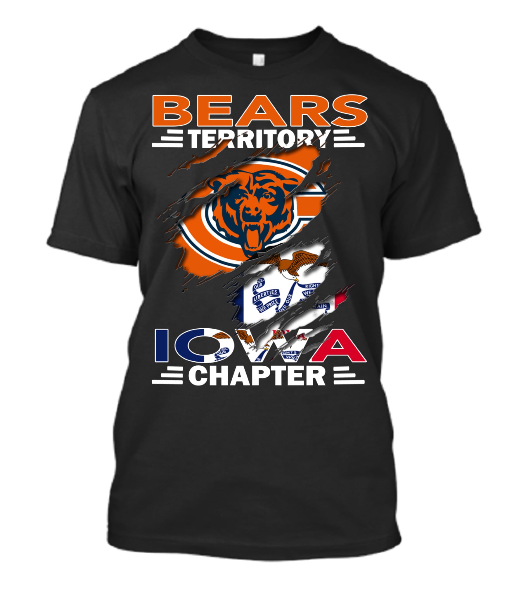 Bears Territory Iowa Chapter Chicago Bears Fan Club T-Shirt