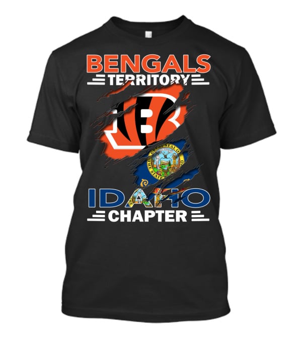 Bengals Territory Idaho Chapter Logo With State Seal T-Shirt