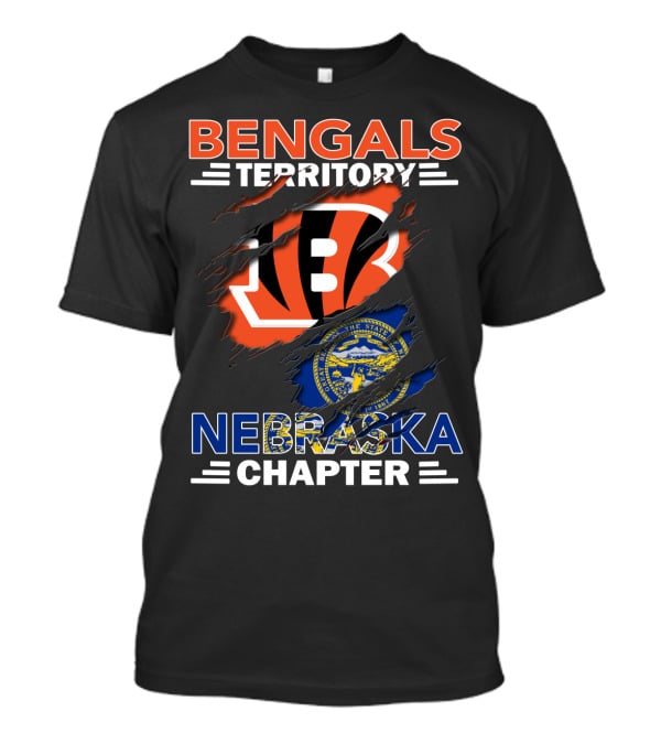 Bengals Territory Nebraska Chapter State Seal Logo Integration T-Shirt