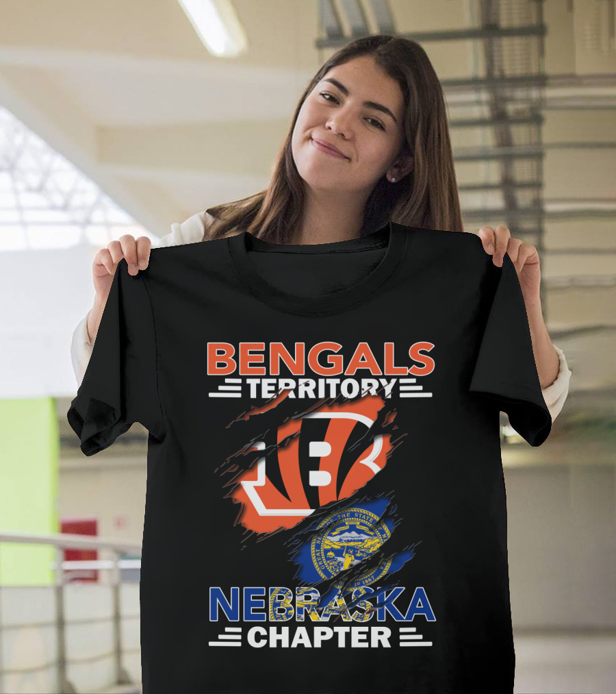 Bengals Territory Nebraska Chapter State Seal Logo Integration T-Shirt