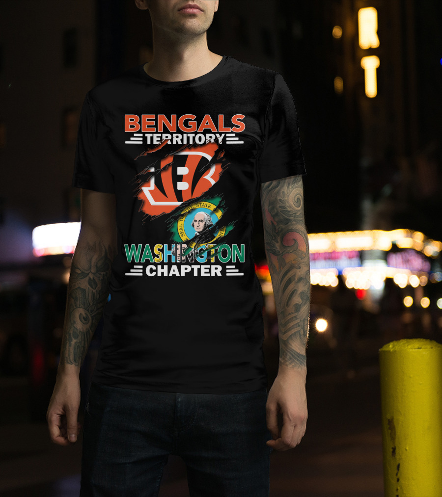 Bengals Territory Washington Chapter State Seal T-Shirt